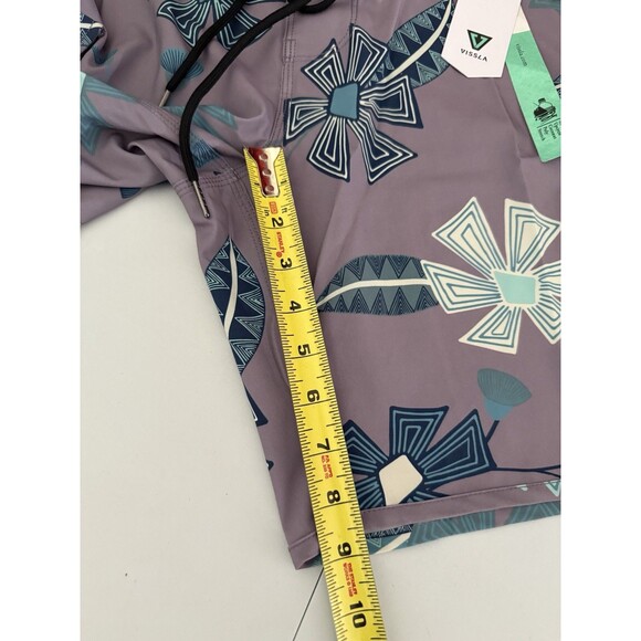 VISSLA Mens SQUIGGY 18.5 Board Shorts  Size 28  Tribal Tropics Dusty Lilac NWT - Picture 6 of 10